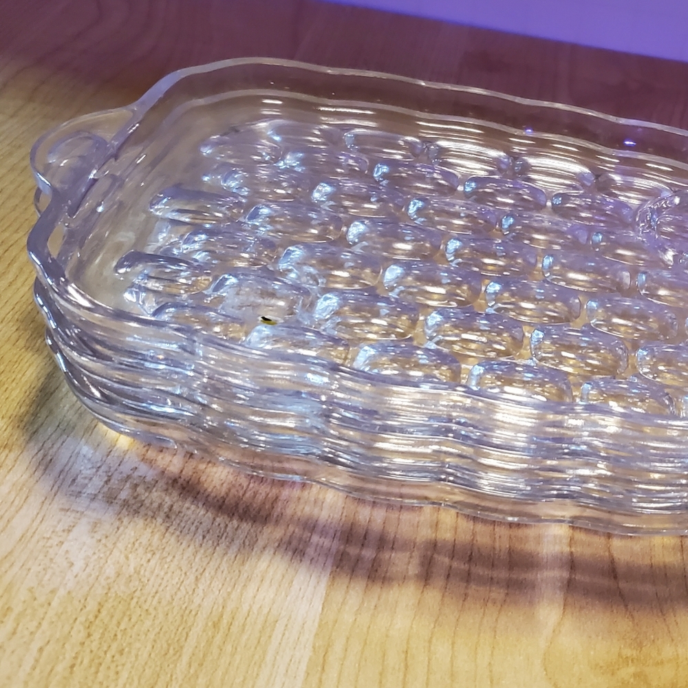 Vintage Yorktown (Colonial) by FEDERAL GLASS snack tray, set of 3 - Picture 3 of 10